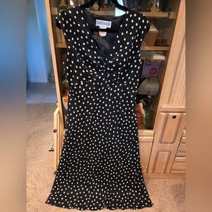 Jessica Howard Polka Dot Midi Dress